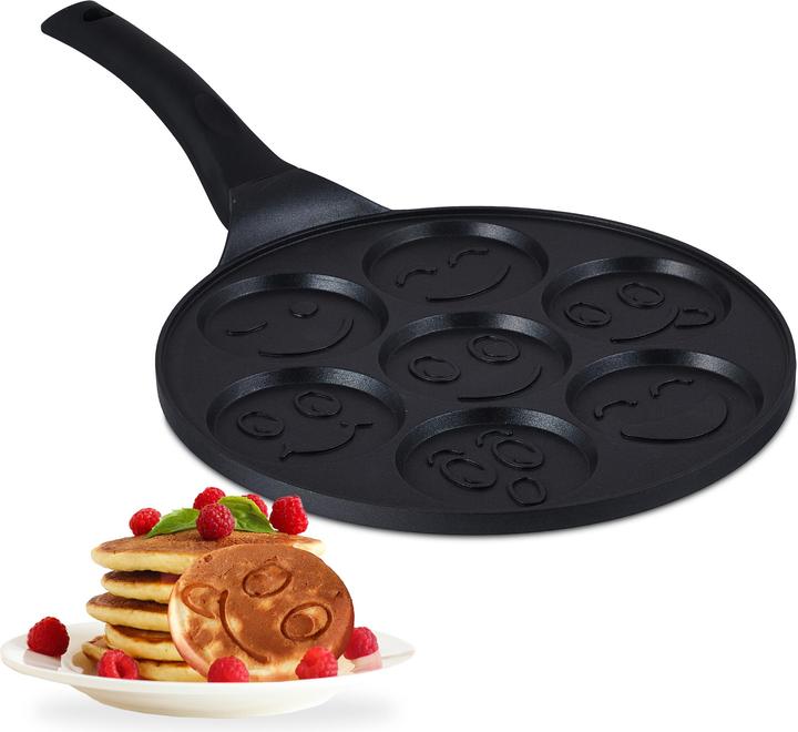 Actual product image Relaxdays Pancake pan (2.65 cm, Pan set + pot set, Aluminium)