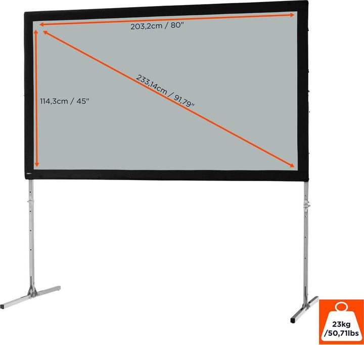 Actual product image Celexon Mobile Expert Folding Frame Screen - Canvas (91.34", 16:9)