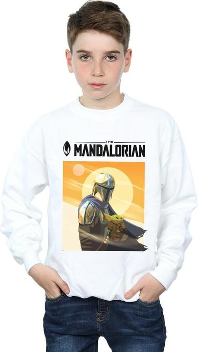 Actual product image Star Wars Boys The Mandalorian The Child Two Moons Sweatshirt (152, 158)