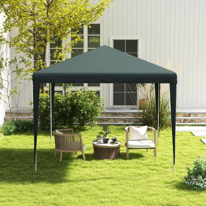 Immagine prodotto Swisshandel24 Padiglione 2,7x2,7 m tenda per feste padiglione da giardino tensostruttura da giardino in acciaio (270 cm, 270 cm)
