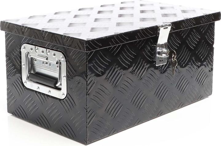 Produktbild XPOtool Werkzeugbox Alu 50,8x30,5x24cm Schwarz Transportbox Werkzeugkiste Alubox