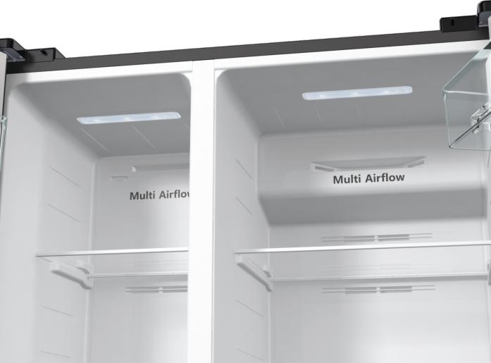 Image du produit Hisense RS711N4AFE - Americaanse Koelkast - Zwart (550 l)