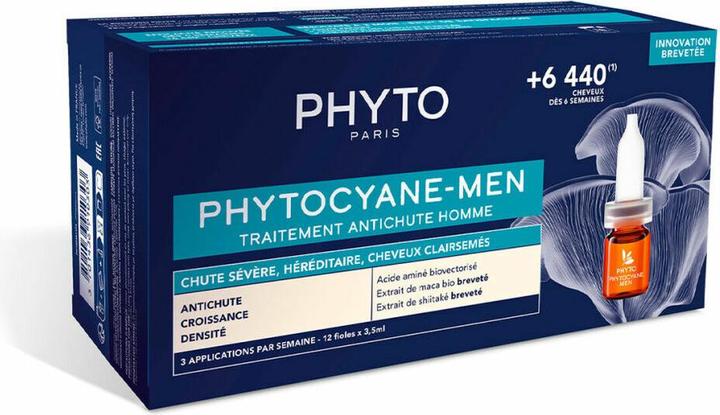 Actual product image Phyto Phytocyane men anti-hair loss 12x5ml (3.50 ml)