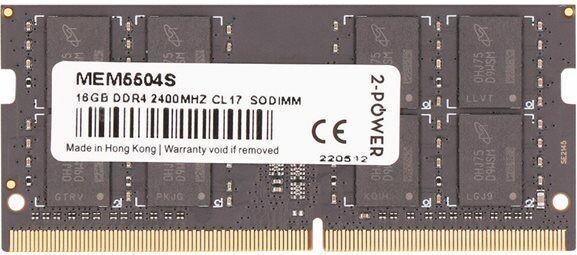 Image du produit 2-Power 16Go DDR4 2400MHz CL17 SODIMM (1 x 16GB, 2400 MHz, RAM DDR4, SO-DIMM)
