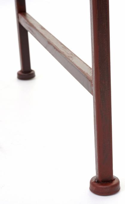 Produktbild Swisshandel24 Gartenbank, Parkbank Sitzbank, 2-Sitzer Metall mit Verzierungen Rost-Optik braun 150cm - ohne Sitzki