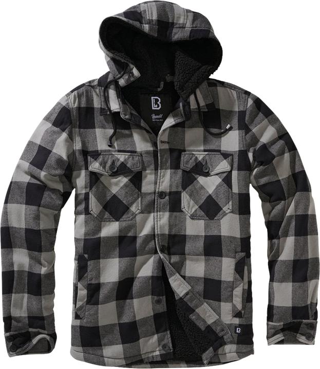 Brandit Lumber Outdoorjacke Kapuzen Grösse M Farbe Schwarz/Holzkohle (M)
