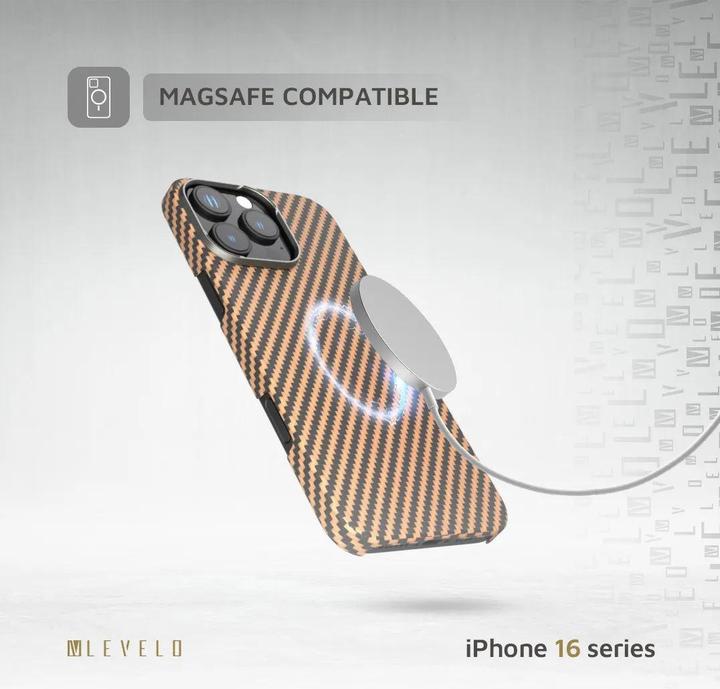 Produktbild Levelo Sergei 1500D Aramid Fiber Case (Apple iPhone 16 Pro)