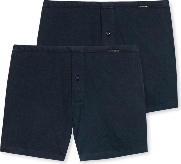 Schiesser 2er Pack Singel-Jersey Boxershorts