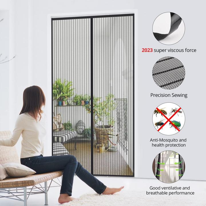 Image du produit Mycarbon Moustiquaire de porte (210 x 90 cm)