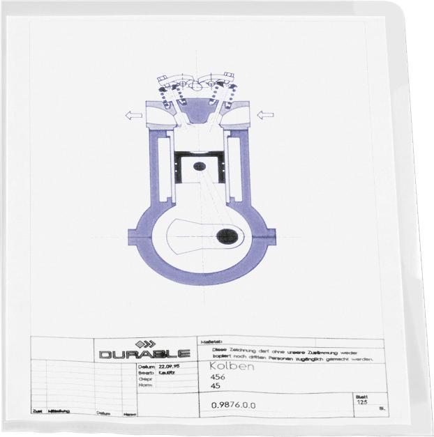 Immagine prodotto Durable Cartella STANDARD, DIN A4, PP, 0,12 mm, grana (A4, 10 x)