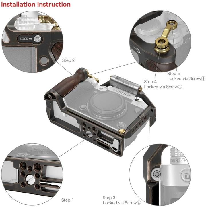 Produktbild SmallRig 3872 Retro Handheld Cage Kit für FUJIFILM X-T5 (Neuheit) (Cage)