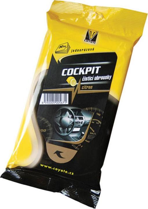 Lingettes pour cockpit Citron 30 pcs