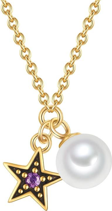 Glanzstücke München Damen Kette Stern Sterling Silber - 34606 (Sterling Silber, 40 - 45 cm)