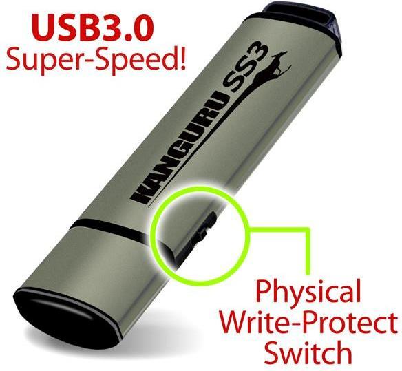 Image du produit Kanguru 16Go SS3 USB3.0 - 16 Go - USB type A - 3.2 Gen 1 (3.1 Gen 1) - 105 Mo/s - - (16 Go, USB 3.2)