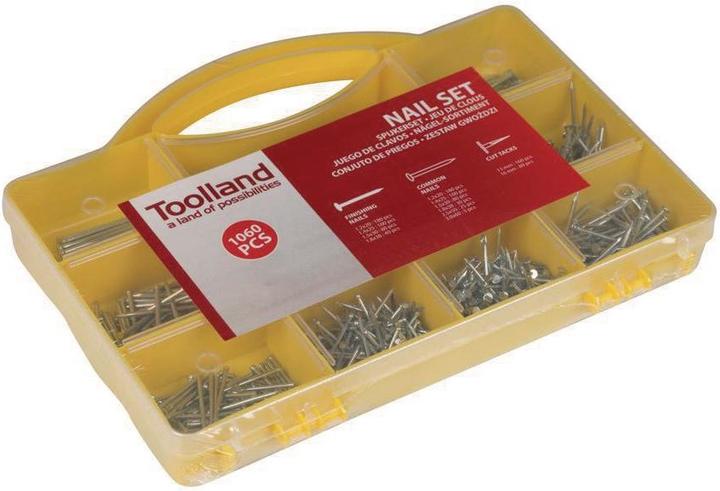 Productafbeelding Toolland Nagelassortiment (1060 Stuk, 60 mm)