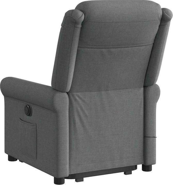 Actual product image VidaXL Massage chair with stand-up aid dark grey fabric