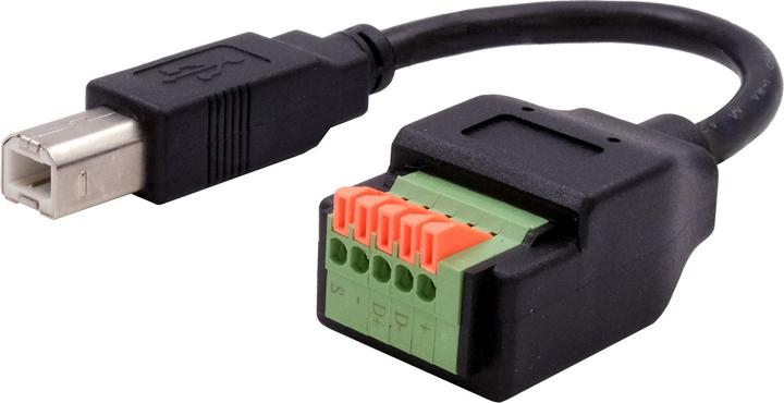 Actual product image Exsys USB-B Terminal Block Adapter (20 Pin Terminal Block, 15 cm)