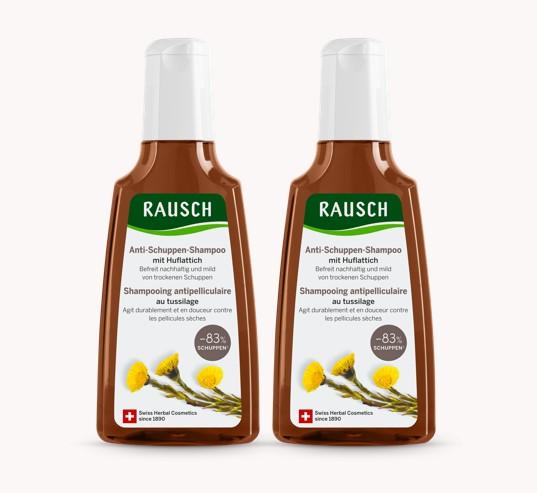 Rausch Duo Anti-Schuppen-Shampoo mit Huflattich (400 ml, Flüssiges Shampoo)