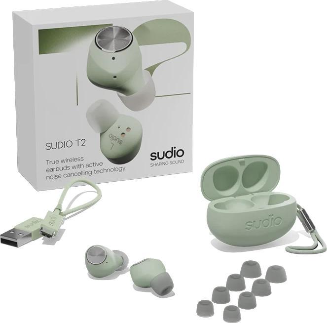 Image du produit Sudio T2 Casque filaire intra-auriculaire appels/musique USB Type-C Bluetooth vert (7.50 h, Filaire)