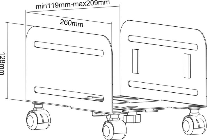 Produktbild InLine PC-Trolley