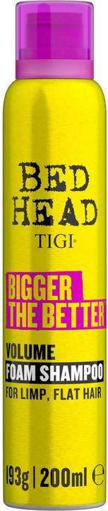 Produktbild Tigi Bed Head - Bigger The Better Volume Foam Shampoo (200 ml, Flüssiges Shampoo)