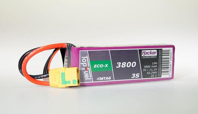 Image du produit Hacker LiPo Pack TF ECO-X 3800mAh 3S MTAG (11.10 V, 3800 mAh)