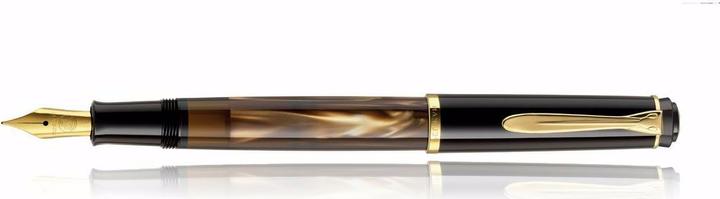 Image du produit Pelikan Stylo-plume à piston marbré (Marron)