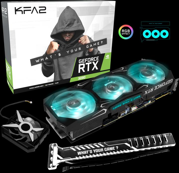 Actual product image KFA2 GeForce RTX 3090 SG 1-Click OC (24 GB)