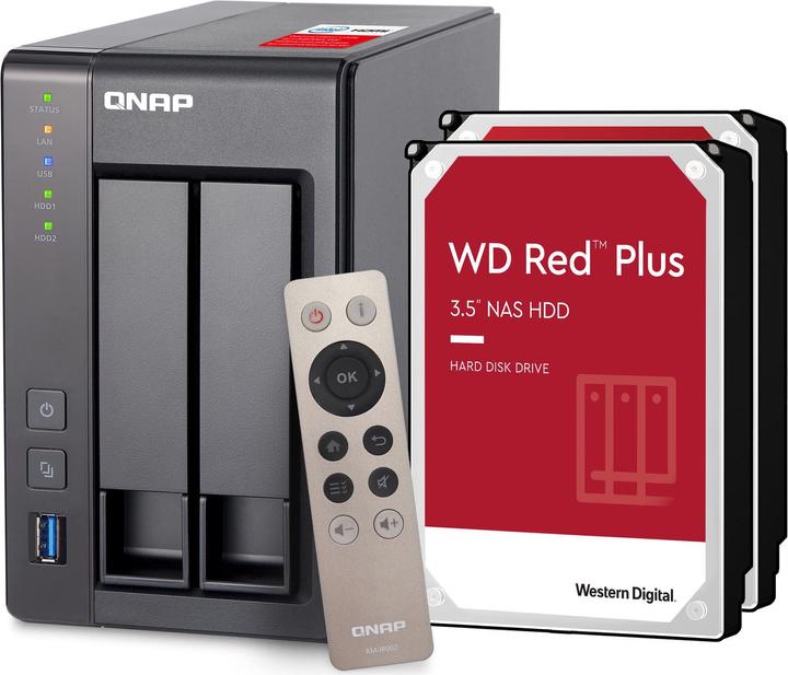 Produktbild QNAP Ts-251+2g (WD Red Plus)