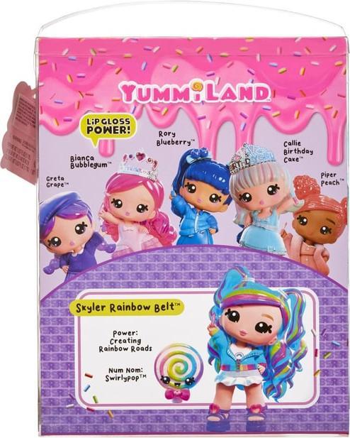 Produktbild MGA Yummiland Large Doll + Lipgloss Pet- Rainbow (Skyler Rainbow Belt)