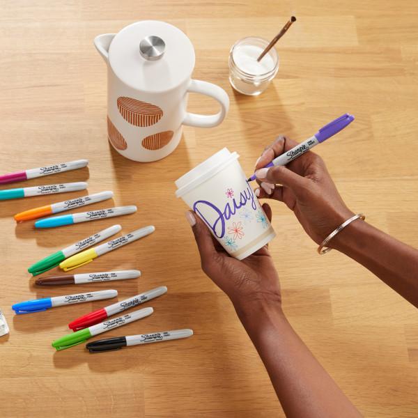Actual product image Sharpie Marqueur permanent Fine (Multicoloured, 1 mm, 18 x)