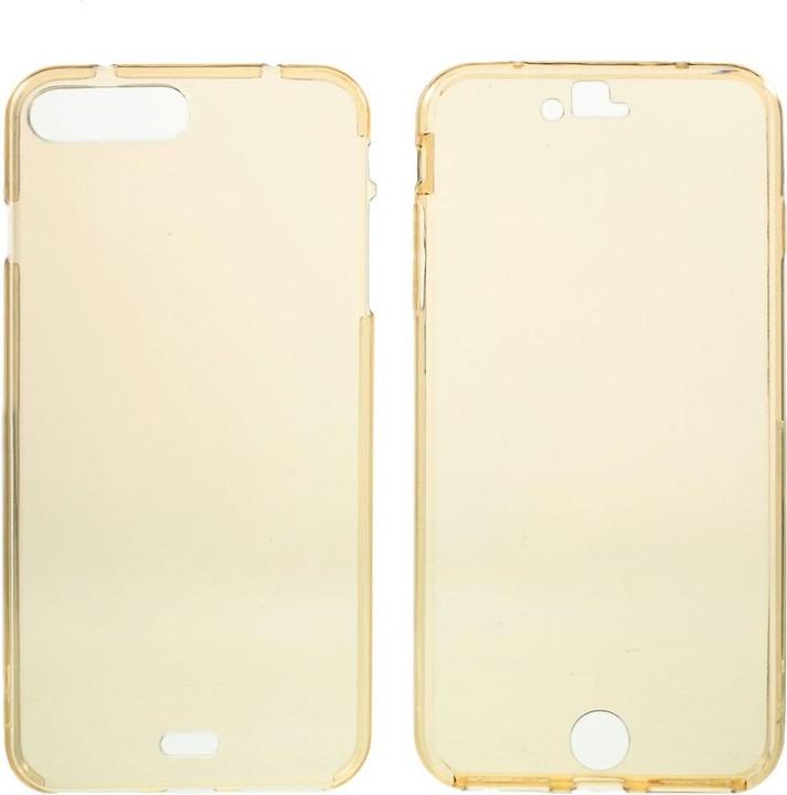 Produktbild König Design Apple iPhone 7 Plus Full Body 360 Silikon Schutzhülle Handyhülle Case Hülle Gold (Apple iPhone 7 Plus)