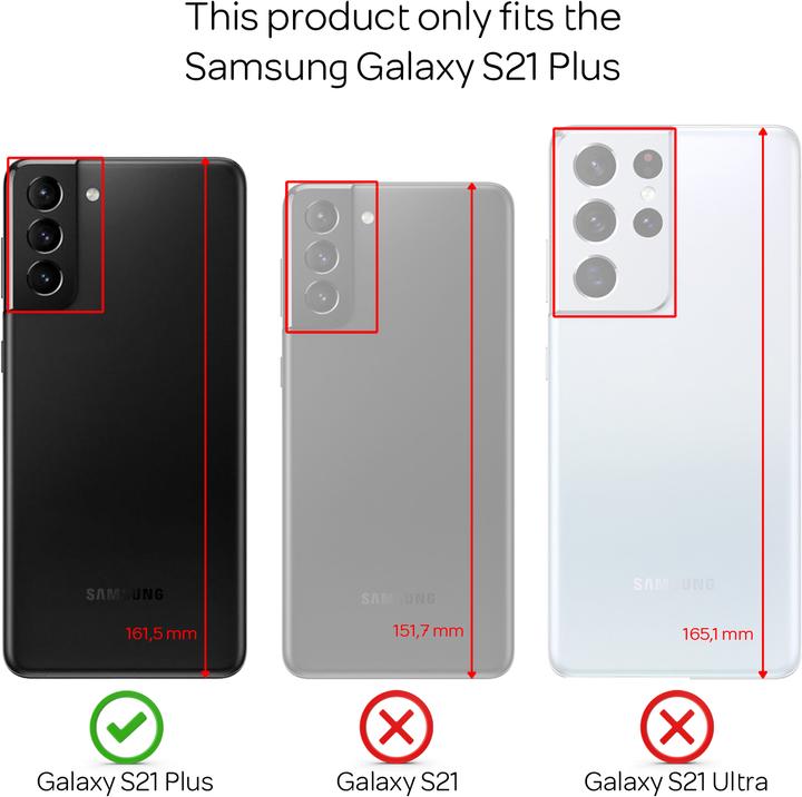 Actual product image Nalia Hull Transparent (Samsung Galaxy S21+)
