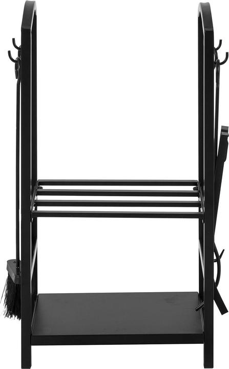 Actual product image SoBuy Firewood rack with 4-piece fireplace set
