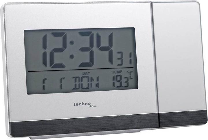 Actual product image Technoline Projection alarm clock silver