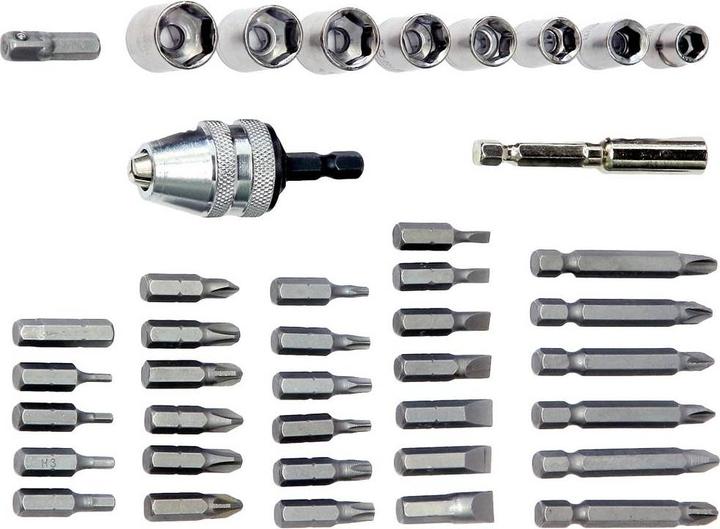 Produktbild Dino Mini-Akkuschrauber-Set Multiplex 3.6V 5Nm 41-tlg (Akkubetrieb)