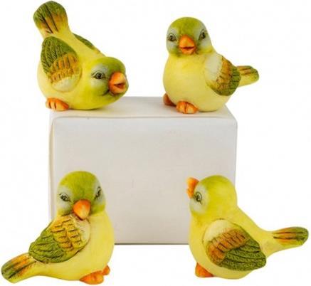 Actual product image Bekos Beautiful Deco Birds for Indoors and Outdoors SET of 4