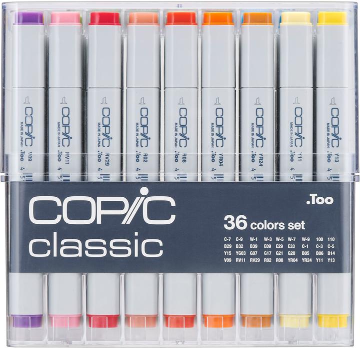 Actual product image Copic Basic Set (Grey, 7 mm, 36 x)