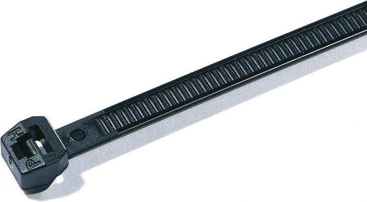 Actual product image HellermannTyton Cable tie 4,6x200mm black (Plastic cable ties, 200 mm, 100 pcs.)