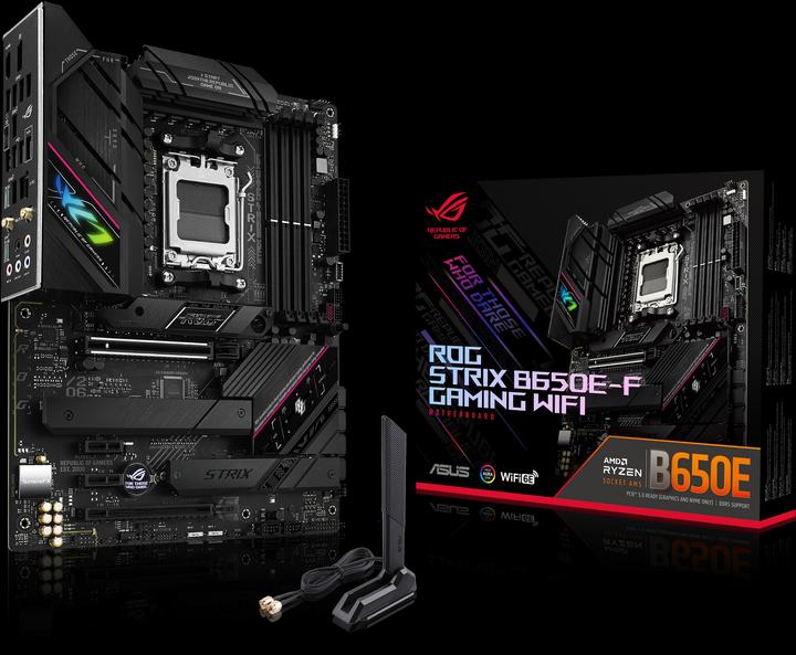 Image du produit ASUS ROG STRIX B650E-F GAMING WIFI (AM5, AMD B650E, ATX)