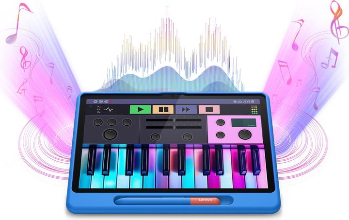 Actual product image Lenovo Tab + Kids Bumper (WLAN only, 10.10", 128 GB, Luna Grey)