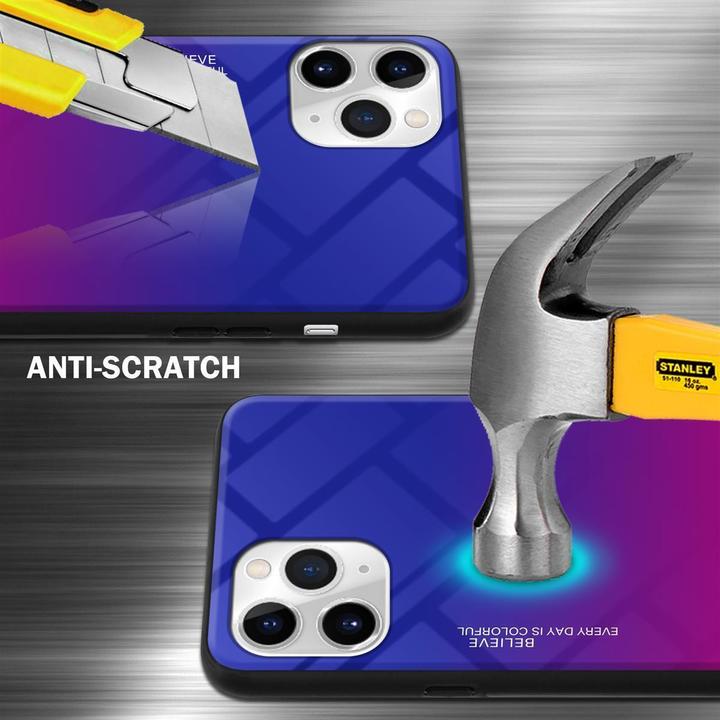 Productafbeelding Cadorabo TPU 2 kleuren glasdekking (Apple iPhone 11 Pro Max)