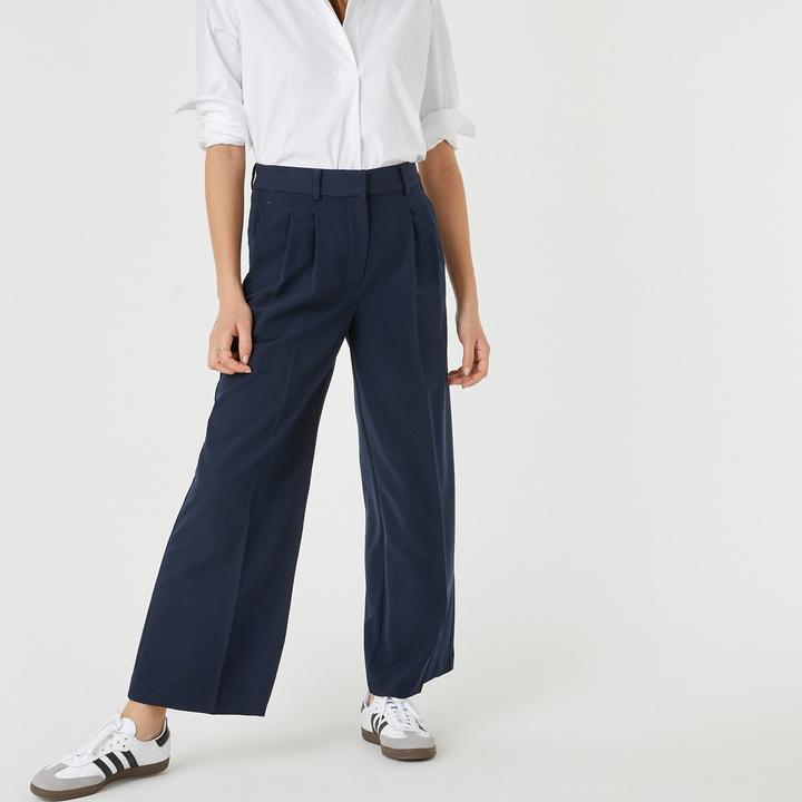 Produktbild La Redoute Collections Weite Bundfaltenhose (48)