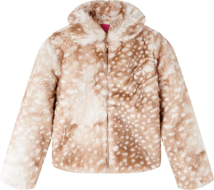 Produktbild VidaXL Kindermantel Kunstpelz Cognac 104,Aussenmaterial (104)