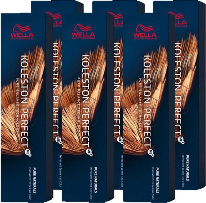 Actual product image Wella Koleston Perfect ME+ Pure Naturals Set of 6 7/0 Medium Blonde (7/0)