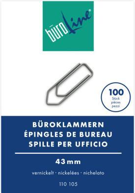Actual product image BüroLine Paperclips size 2, 43mm (100 x)