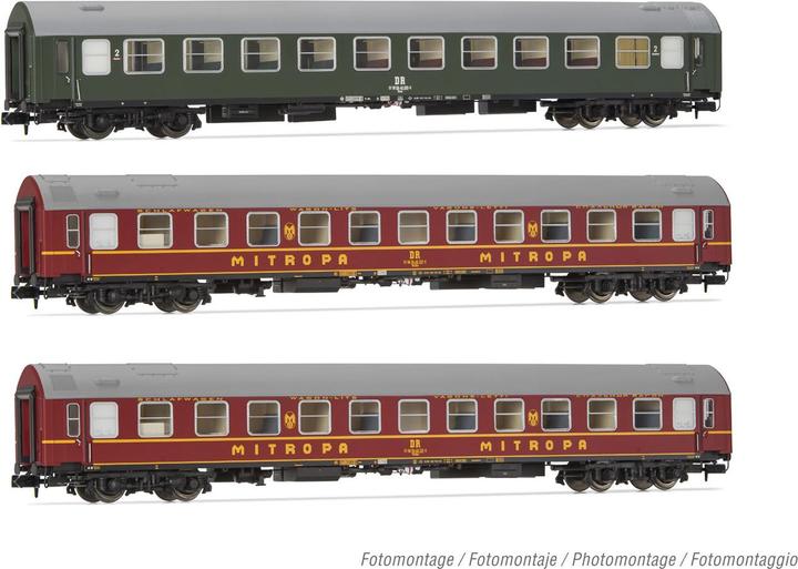 Image du produit Arnold DR Coffret de 3 voitures voyageurs OSShD type B Spree-Alpen-E (Voie IV)