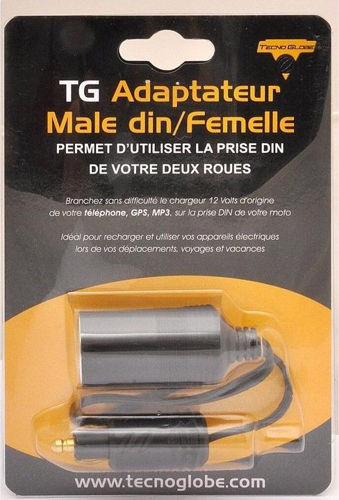 Actual product image Tecno Globe Cable adapter male din/female cigar lighter