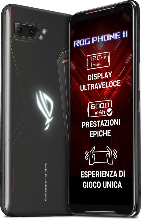 ASUS ROG Phone II (128 GB, Black, 6.59", Dual SIM, 48 Mpx, 4G)