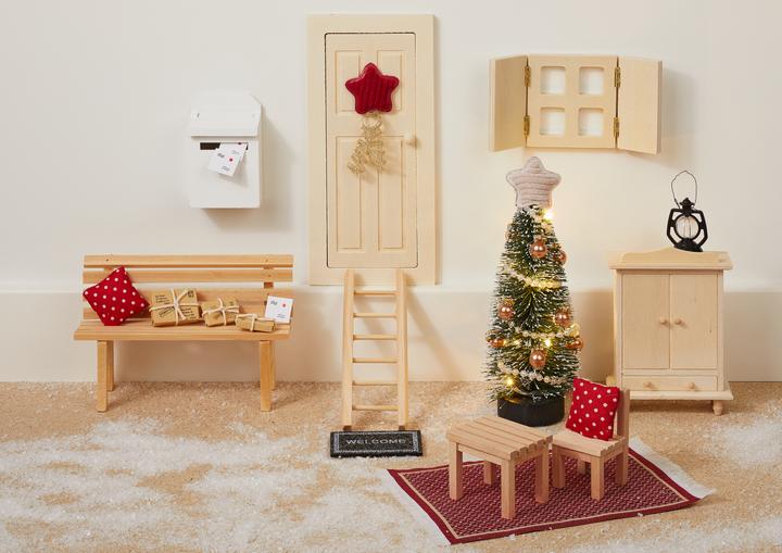 Actual product image Hobby Fun Miniature letterbox, 5 x 3.5 x 2 cm, nature